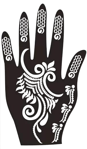 Beautiful Henna Stencils - Both Hands/ Mehendi Designs/ Mehendi DIY Stencil - C88