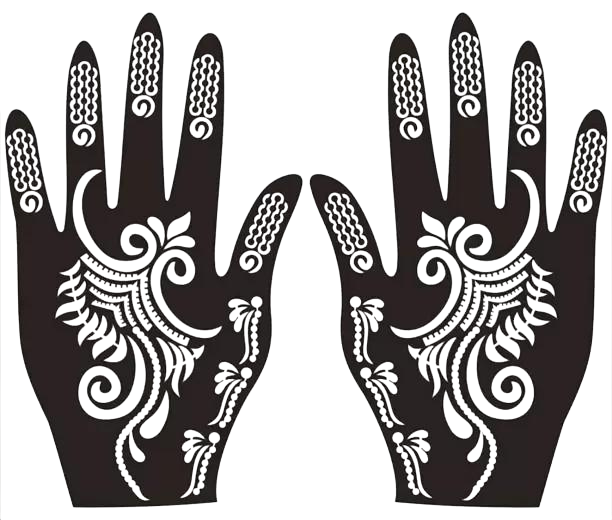 Beautiful Henna Stencils - Both Hands/ Mehendi Designs/ Mehendi DIY Stencil - C88