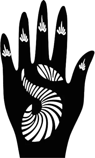 Beautiful Henna Stencils - Both Hands/ Mehendi Designs/ Mehendi DIY Stencil - C90