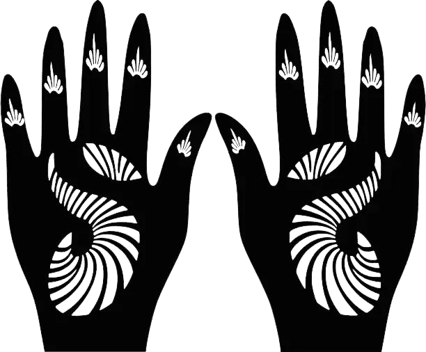 Beautiful Henna Stencils - Both Hands/ Mehendi Designs/ Mehendi DIY Stencil - C90