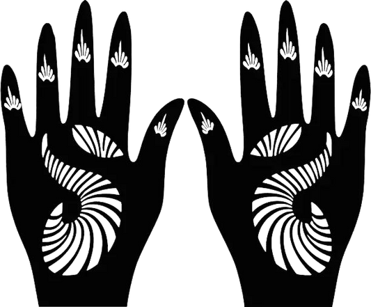 Beautiful Henna Stencils - Both Hands/ Mehendi Designs/ Mehendi DIY Stencil - C90