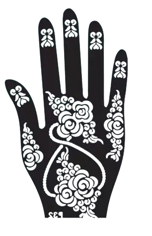 Beautiful Henna Stencils - Both Hands/ Mehendi Designs/ Mehendi DIY Stencil - P32