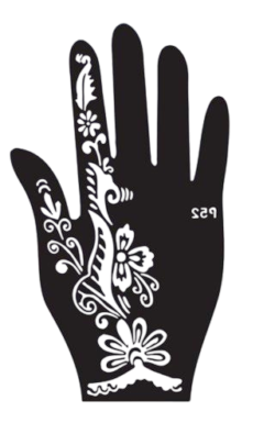 Beautiful Henna Stencils - Both Hands/ Mehendi Designs/ Mehendi DIY Stencil - P52