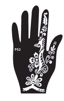 Beautiful Henna Stencils - Both Hands/ Mehendi Designs/ Mehendi DIY Stencil - P52