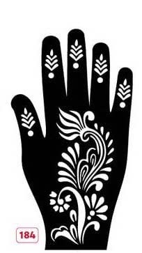Beautiful Henna Stencils - Both Hands/ Mehendi Designs/ Mehendi DIY Stencil - 184