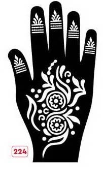 Beautiful Henna Stencils - Both Hands/ Mehendi Designs/ Mehendi DIY Stencil - 224