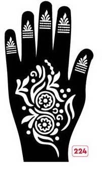 Beautiful Henna Stencils - Both Hands/ Mehendi Designs/ Mehendi DIY Stencil - 224