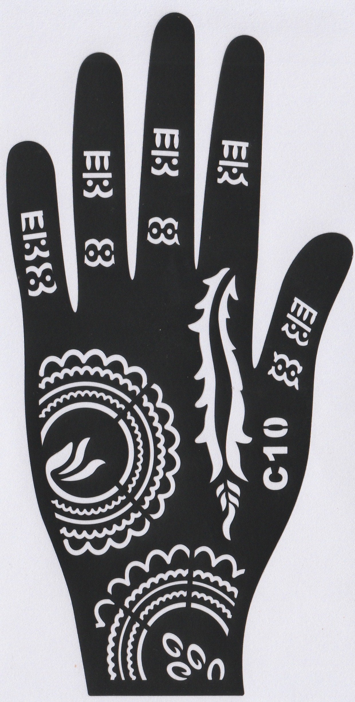 Beautiful Henna Stencils - Both Hands/ Mehendi Designs/ Mehendi DIY Stencil - C10