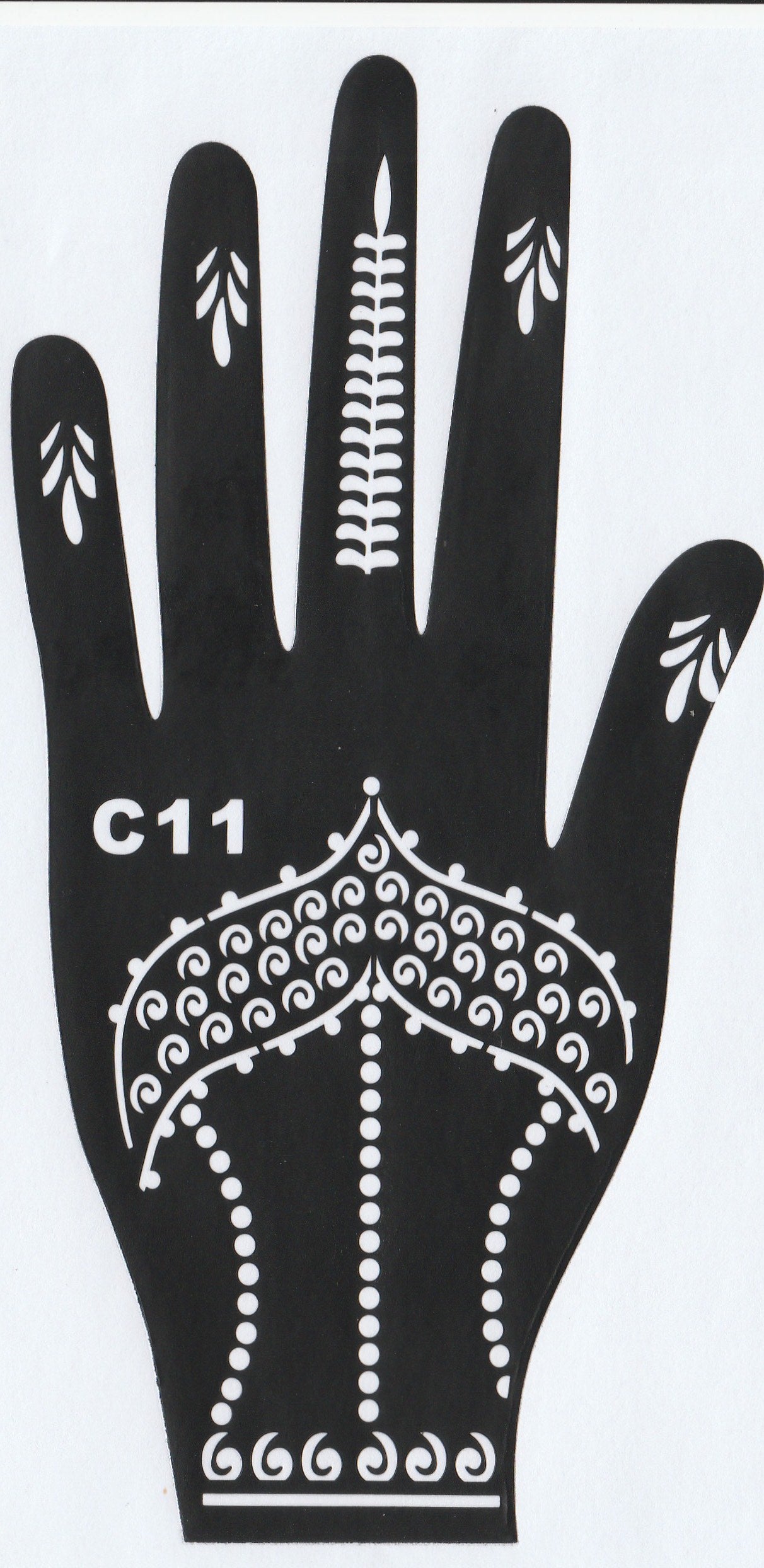 Beautiful Henna Stencils - Both Hands/ Mehendi Designs/ Mehendi DIY Stencil - C11