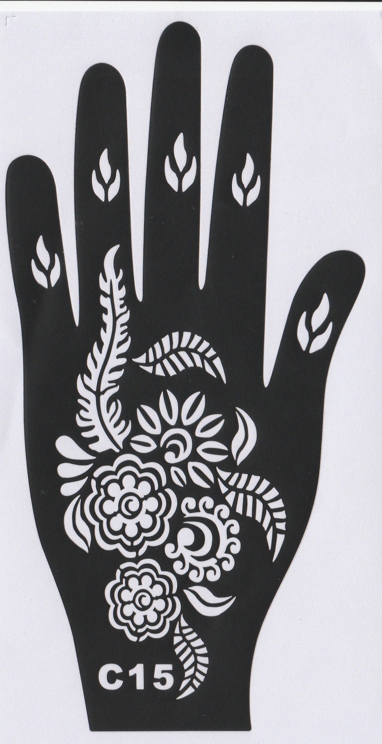 Beautiful Henna Stencils - Both Hands/ Mehendi Designs/ Mehendi DIY Stencil - C15