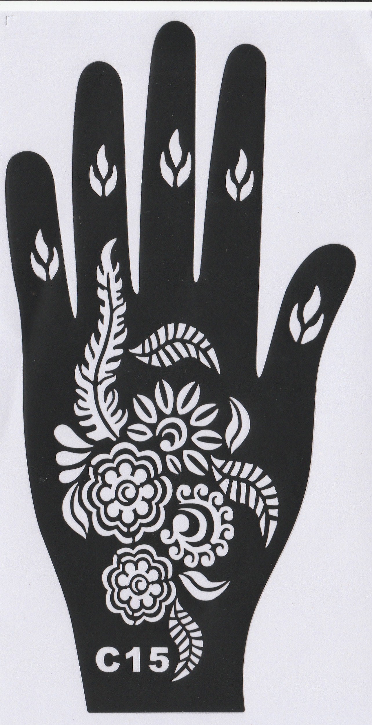 Beautiful Henna Stencils - Both Hands/ Mehendi Designs/ Mehendi DIY Stencil - C015