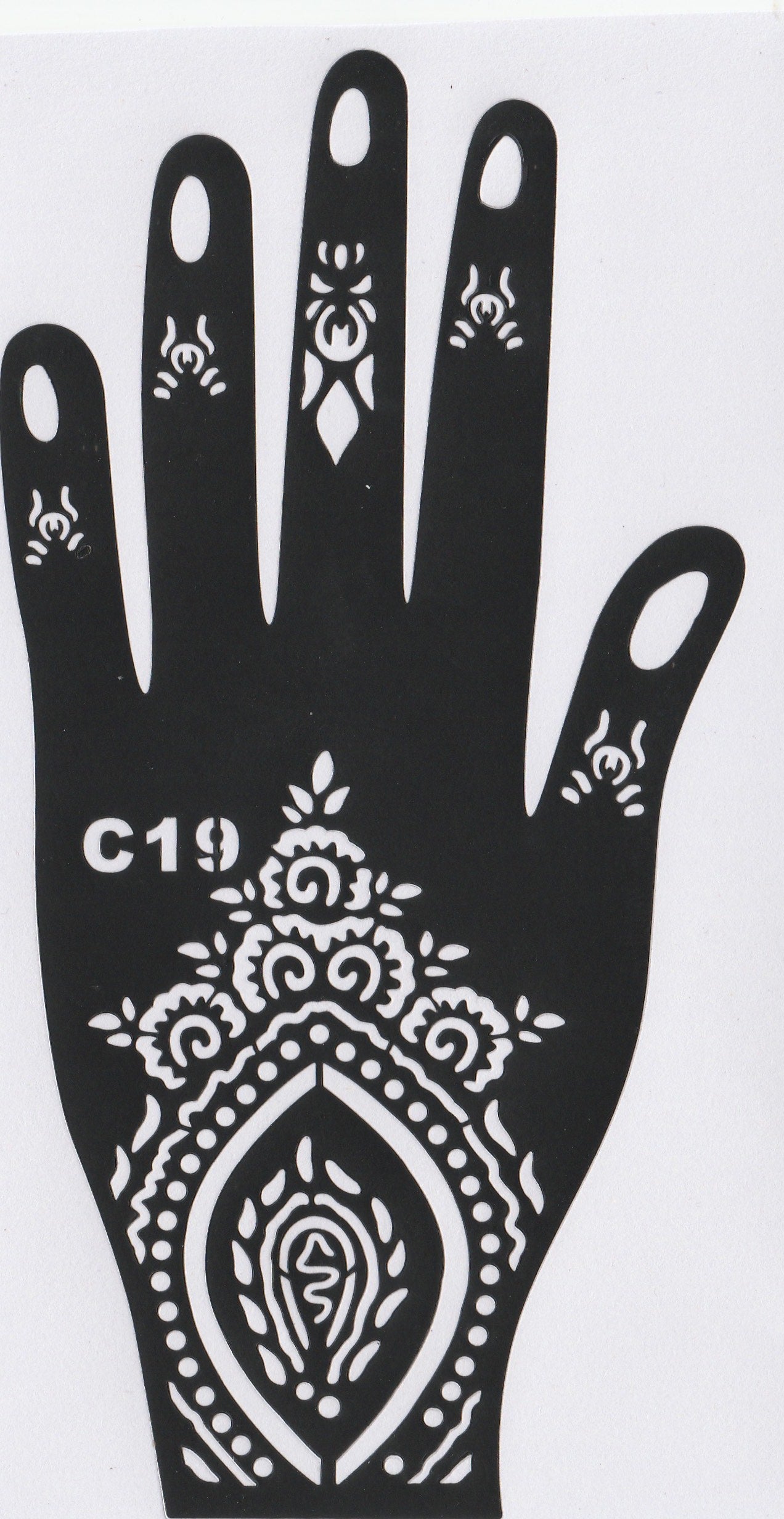 Beautiful Henna Stencils - Both Hands/ Mehendi Designs/ Mehendi DIY Stencil - C19