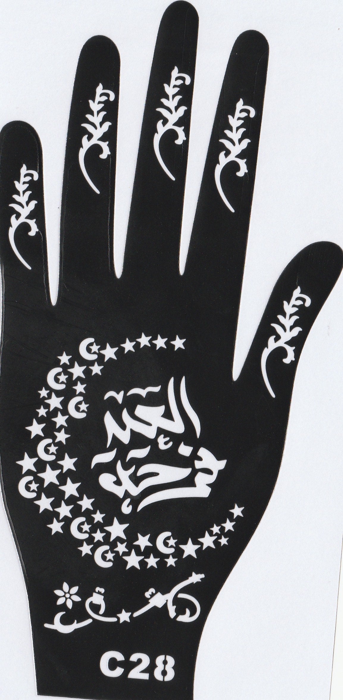 Beautiful Henna Stencils - Both Hands/ Mehendi Designs/ Mehendi DIY Stencil - C28