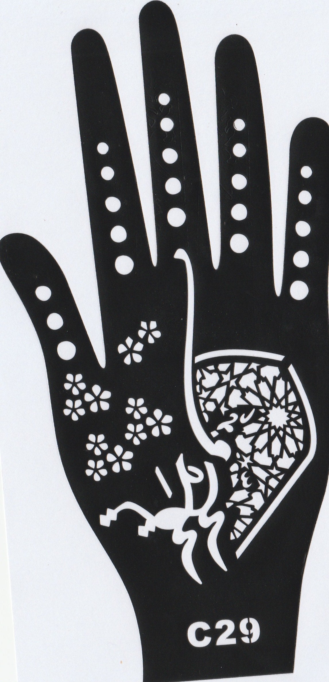 Beautiful Henna Stencils - Both Hands/ Mehendi Designs/ Mehendi DIY Stencil - C29