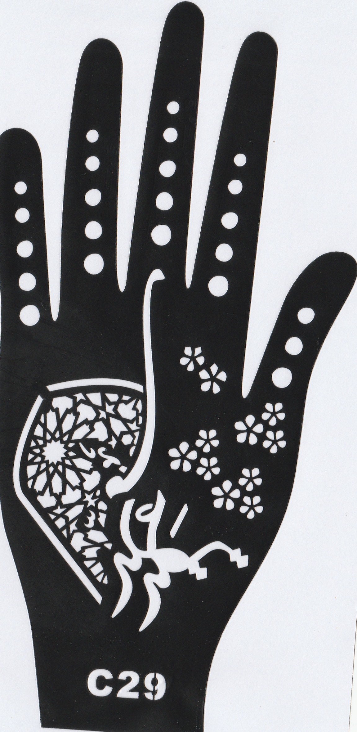 Beautiful Henna Stencils - Both Hands/ Mehendi Designs/ Mehendi DIY Stencil - C29