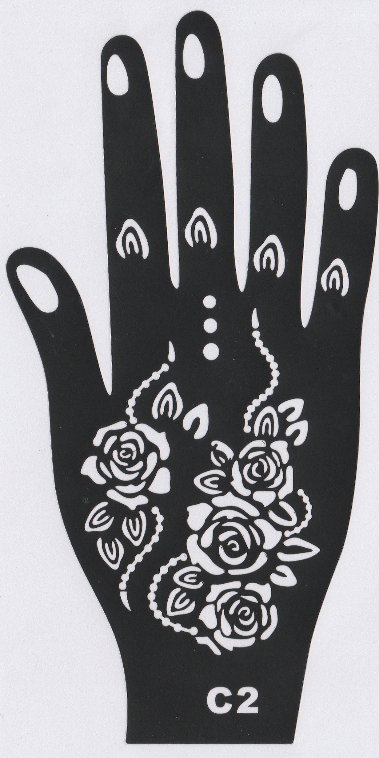 Beautiful Henna Stencils - Both Hands/ Mehendi Designs/ Mehendi DIY Stencil - C2