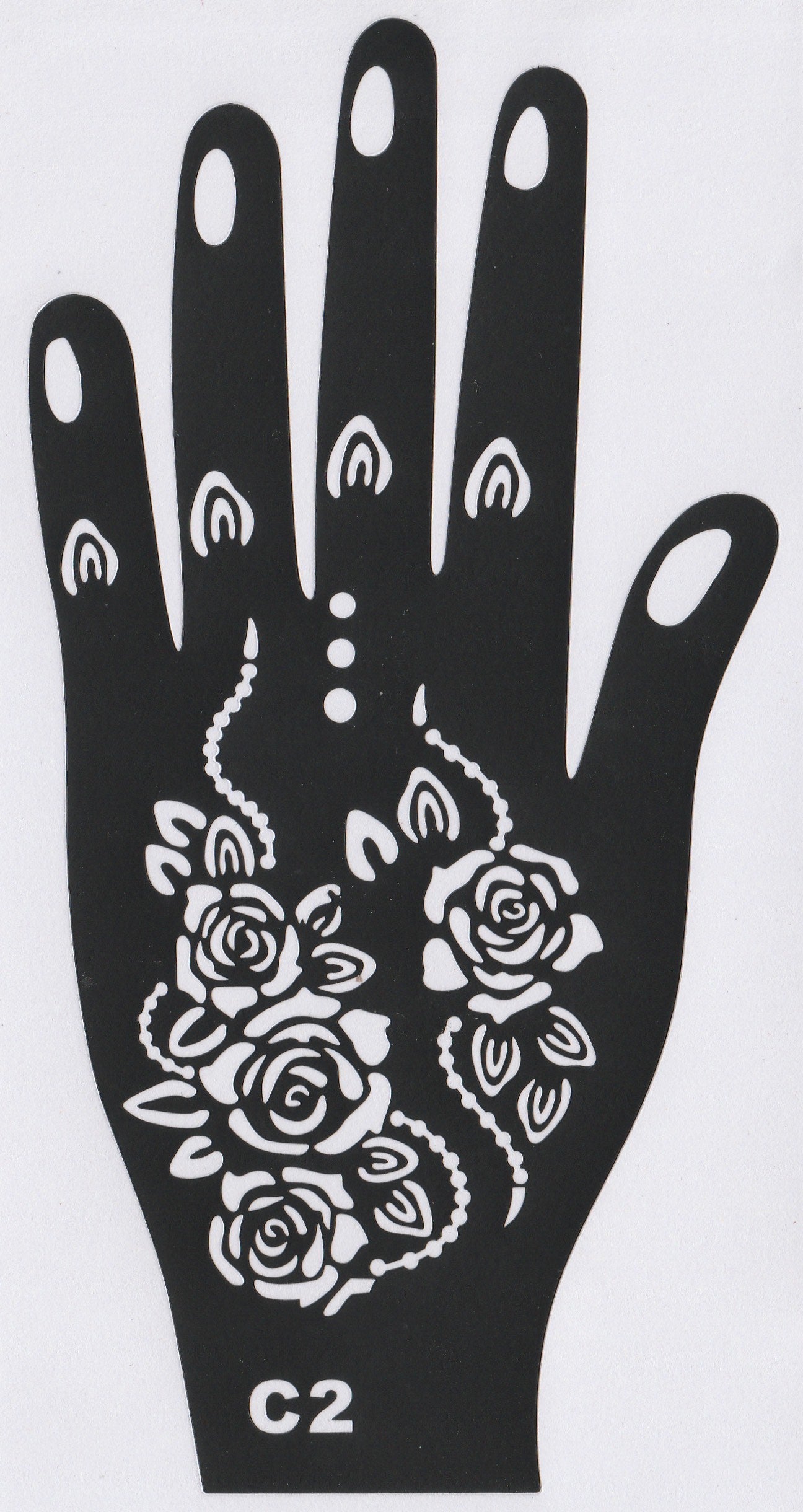 Beautiful Henna Stencils - Both Hands/ Mehendi Designs/ Mehendi DIY Stencil - C2
