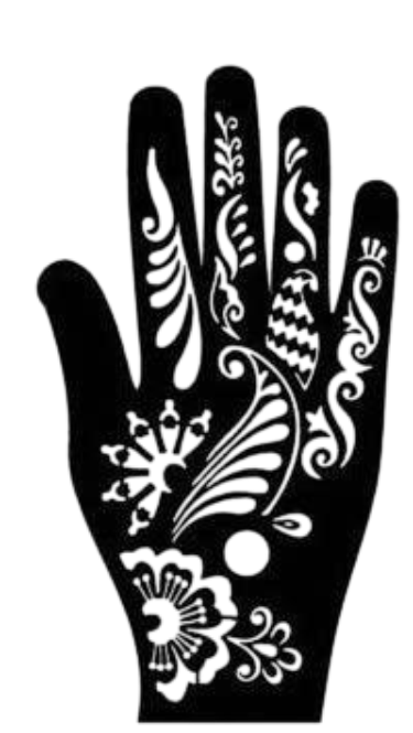 Beautiful Henna Stencils - Both Hands/ Mehendi Designs/ Mehendi DIY Stencil - C41