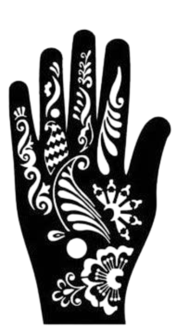 Beautiful Henna Stencils - Both Hands/ Mehendi Designs/ Mehendi DIY Stencil - C41