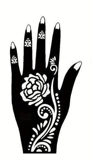 Beautiful Henna Stencils - Both Hands/ Mehendi Designs/ Mehendi DIY Stencil - C46