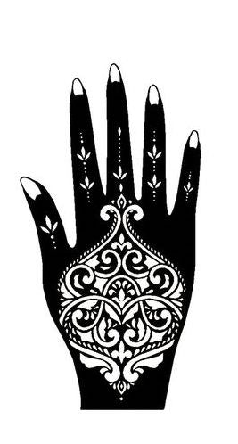 Beautiful Henna Stencils - Both Hands/ Mehendi Designs/ Mehendi DIY Stencil - C48