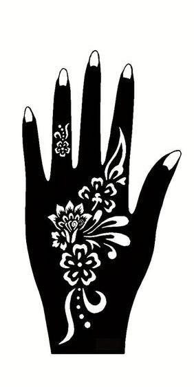 Beautiful Henna Stencils - Both Hands/ Mehendi Designs/ Mehendi DIY Stencil - C49