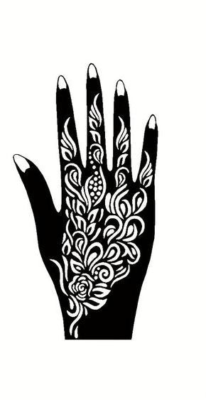 Beautiful Henna Stencils - Both Hands/ Mehendi Designs/ Mehendi DIY Stencil - C50