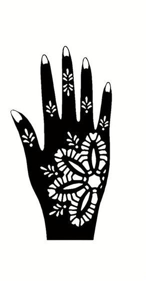 Beautiful Henna Stencils - Both Hands/ Mehendi Designs/ Mehendi DIY Stencil - C52