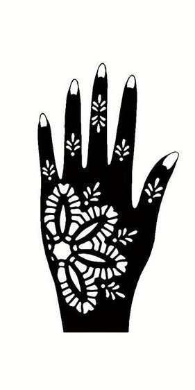 Beautiful Henna Stencils - Both Hands/ Mehendi Designs/ Mehendi DIY Stencil - C52