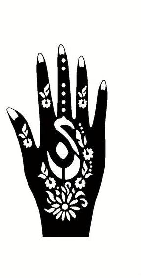 Beautiful Henna Stencils - Both Hands/ Mehendi Designs/ Mehendi DIY Stencil - C53
