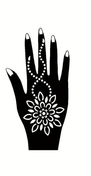 Beautiful Henna Stencils - Both Hands/ Mehendi Designs/ Mehendi DIY Stencil - C56