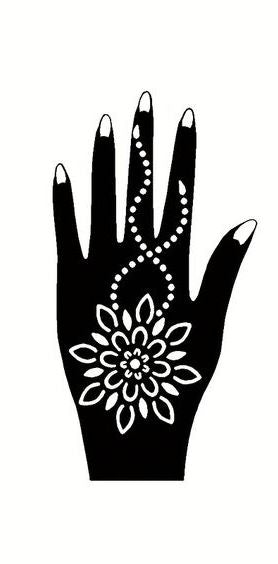 Beautiful Henna Stencils - Both Hands/ Mehendi Designs/ Mehendi DIY Stencil - C56