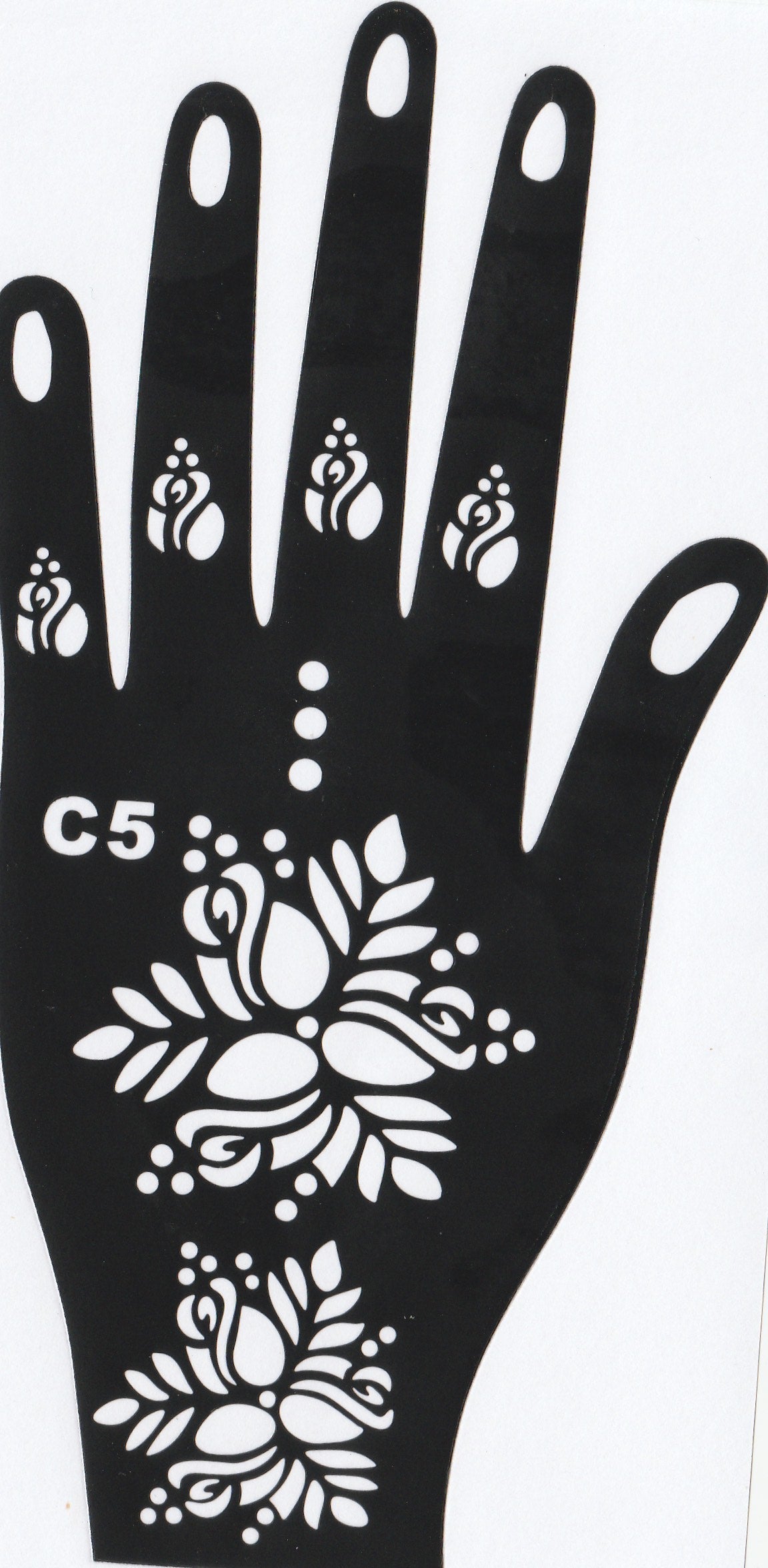 Beautiful Henna Stencils - Both Hands/ Mehendi Designs/ Mehendi DIY Stencil - C5