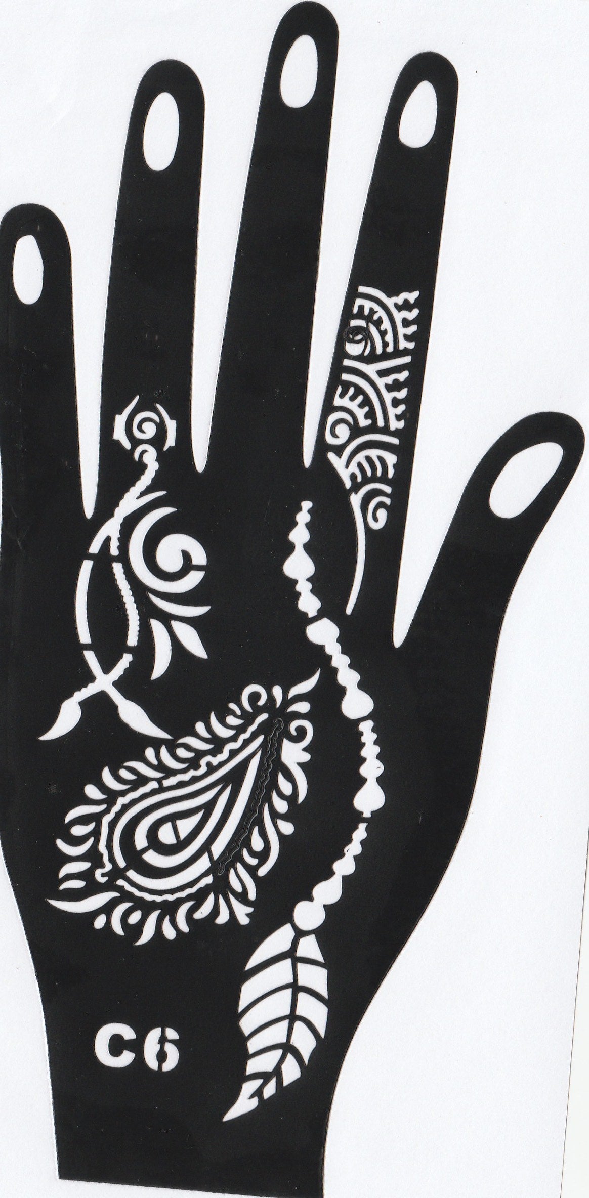 Beautiful Henna Stencils - Both Hands/ Mehendi Designs/ Mehendi DIY Stencil - C6
