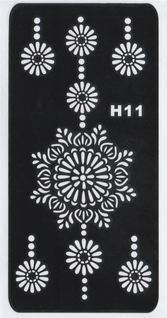 Beautiful Henna Stencils Patterns - Patterns/ Mehendi Designs/ Mehendi DIY Stencil - H11