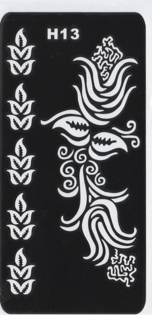Beautiful Henna Stencils Patterns - Patterns/ Mehendi Designs/ Mehendi DIY Stencil - H13