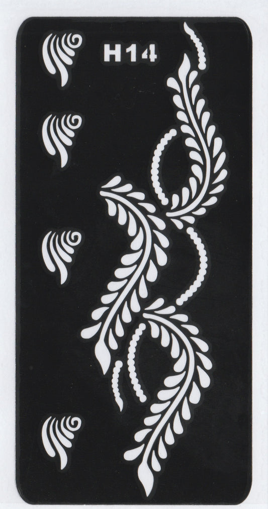 Beautiful Henna Stencils Patterns - Patterns/ Mehendi Designs/ Mehendi DIY Stencil - H14