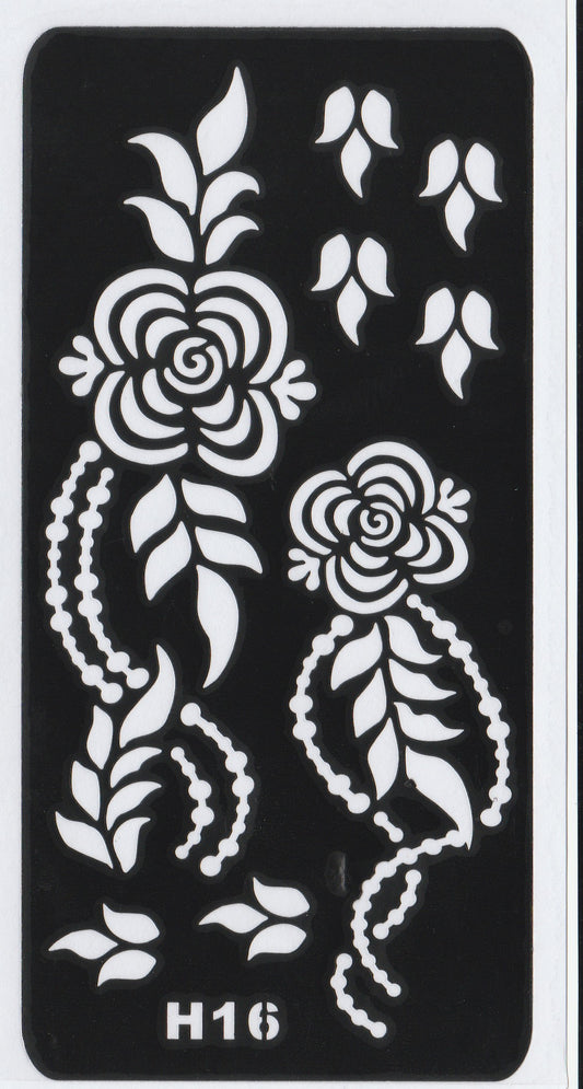 Beautiful Henna Stencils Patterns - Patterns/ Mehendi Designs/ Mehendi DIY Stencil - H16