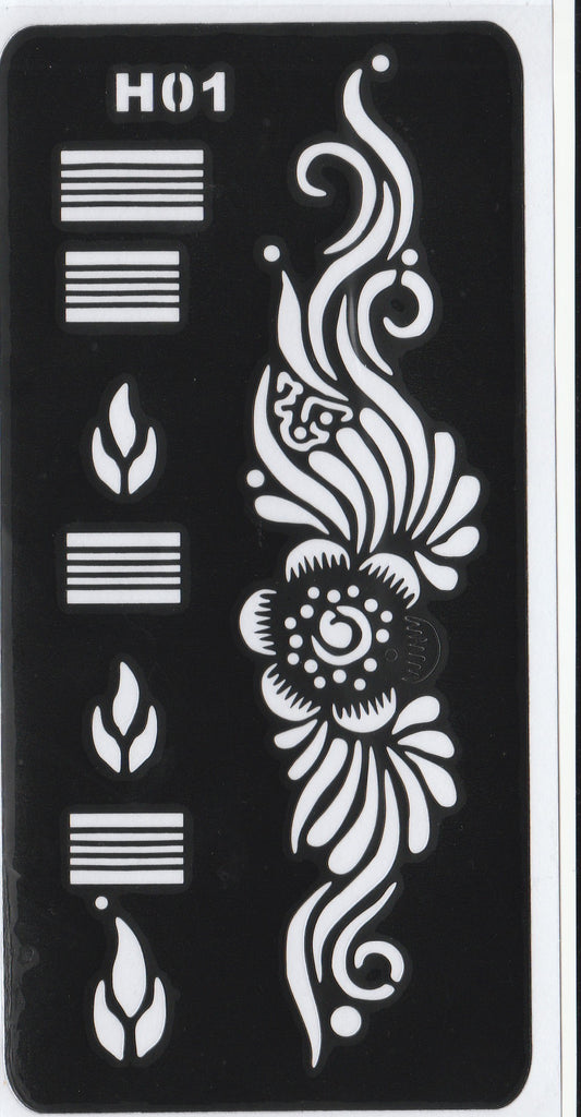 Beautiful Henna Stencils Patterns - Patterns/ Mehendi Designs/ Mehendi DIY Stencil - H1