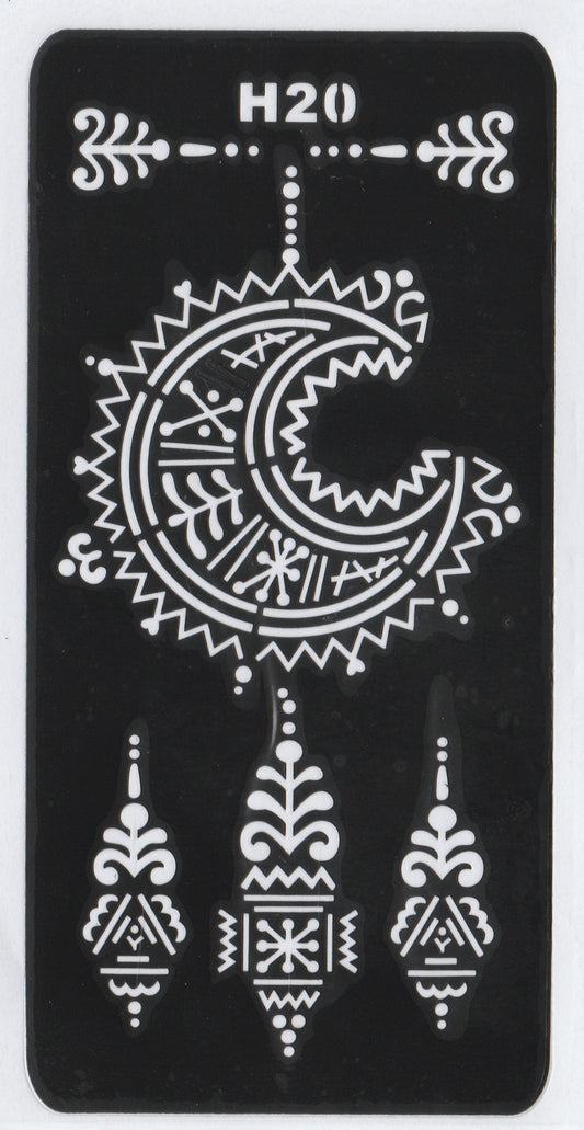 Beautiful Henna Stencils Patterns - Patterns/ Mehendi Designs/ Mehendi DIY Stencil - H20