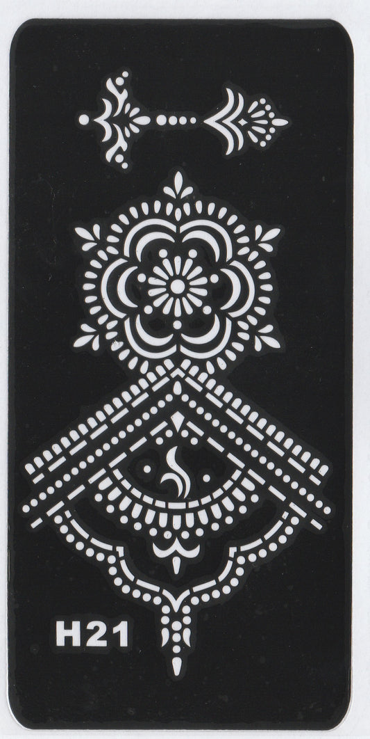 Beautiful Henna Stencils Patterns - Patterns/ Mehendi Designs/ Mehendi DIY Stencil - H21