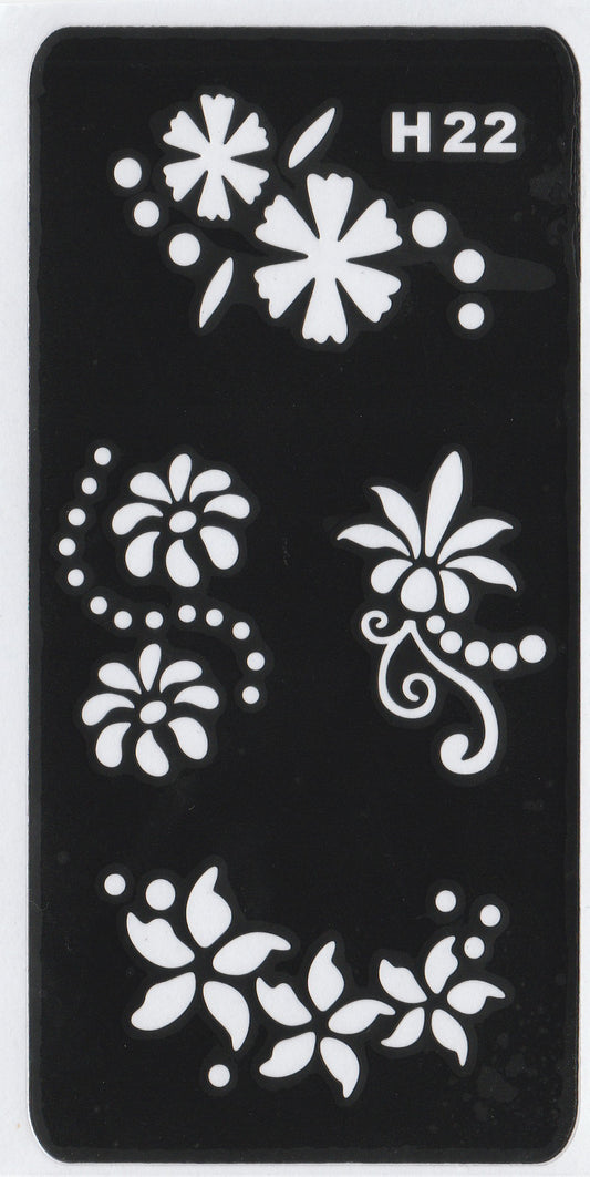 Beautiful Henna Stencils Patterns - Patterns/ Mehendi Designs/ Mehendi DIY Stencil - H22