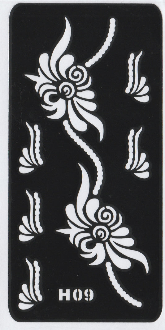 Beautiful Henna Stencils Patterns - Patterns/ Mehendi Designs/ Mehendi DIY Stencil - H09