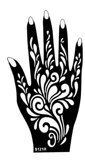 Beautiful Henna Stencils - Both Hands/ Mehendi Designs/ Mehendi DIY Stencil - S121