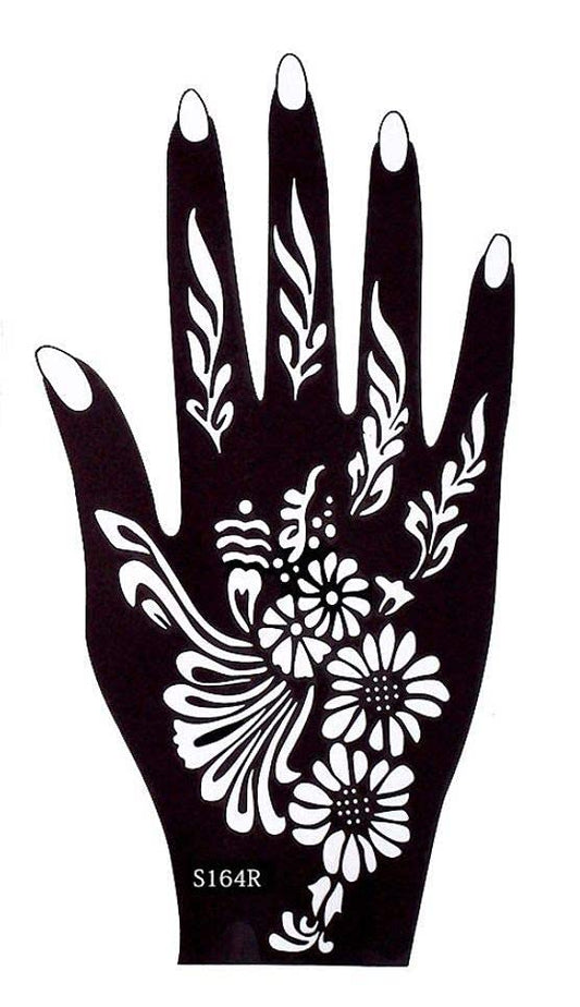 Beautiful Henna Stencils - Both Hands/ Mehendi Designs/ Mehendi DIY Stencil - S164