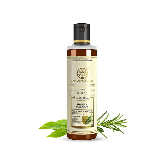 Khadi Natural Henna Rosemary Hair Oil Strengthening Hair Care (210)