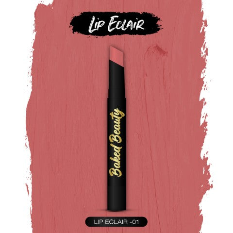 Lip Crayon Lipstick for Women, Lightweight & Nourishing Formula, 01 - Lip Eclair, Light Pink, 2.5 g