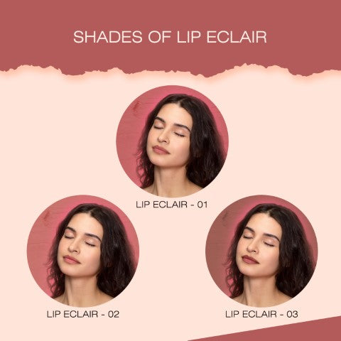 Lip Crayon Lipstick for Women, Lightweight & Nourishing Formula, 01 - Lip Eclair, Light Pink, 2.5 g