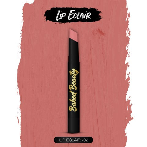 Lip Crayon Lipstick for Women, Lightweight & Nourishing Formula, 02 - Lip Eclair, Bright Pink, 2.5 g