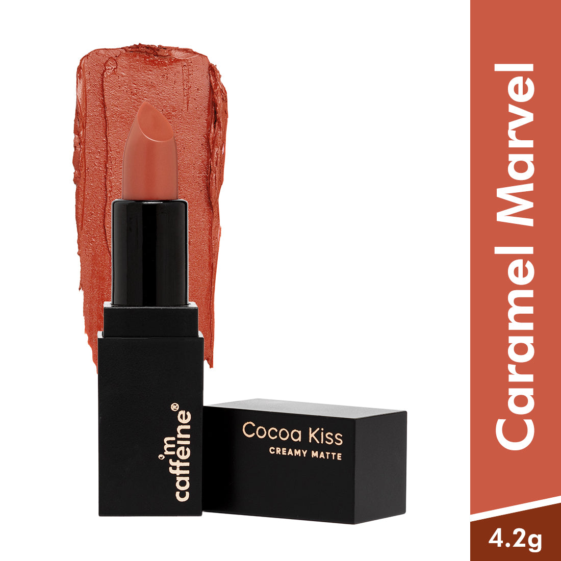 mCaffeine Cocoa Kiss Creamy Matte Lipstick - Caramel Marvel